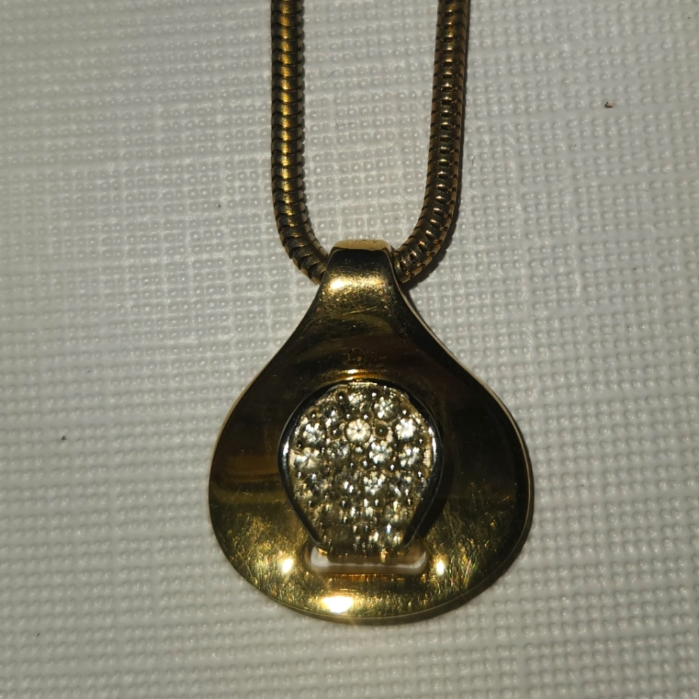 GivenchyVintage Crystal Pendant Necklace